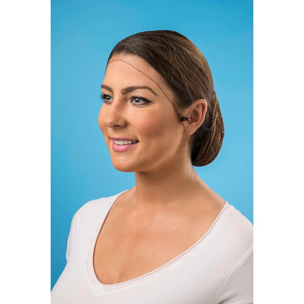 Hairnet Nylon Dark Brown Disposable 28", PK1440